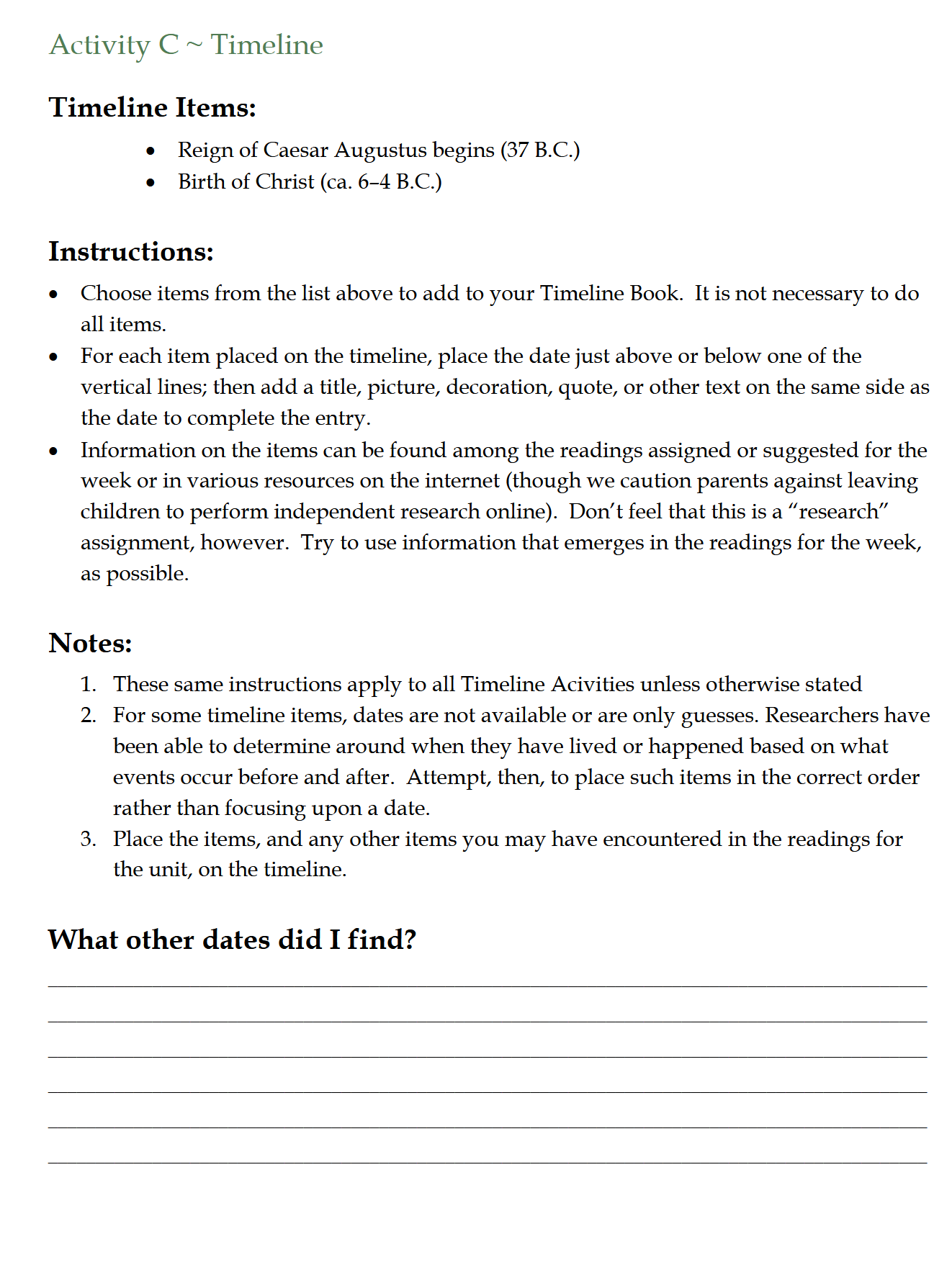 History 4-6: The Christian Age: Schola Rosa Cycle 2