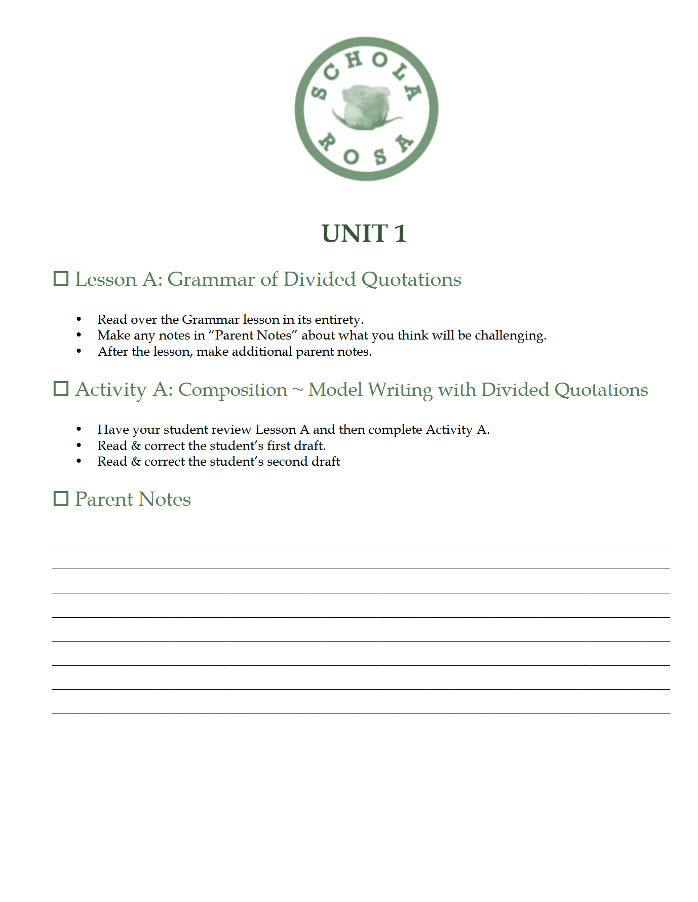 Language Arts 4-6: Schola Rosa Cycle 2