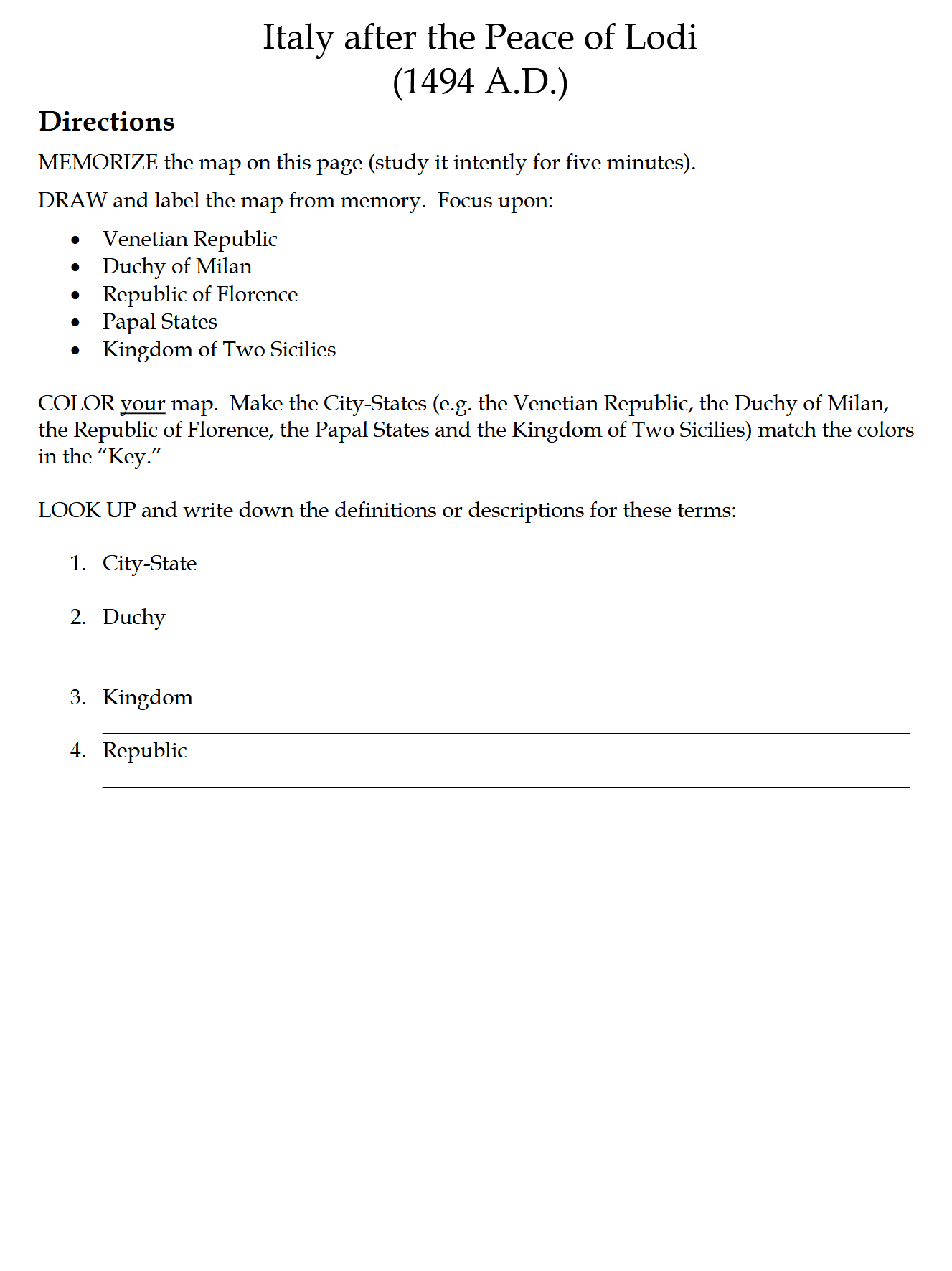 History 4-6: Modern Times: Schola Rosa Cycle 3