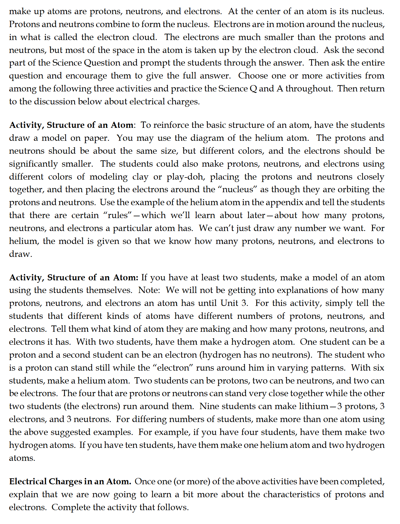 Science K-1: Chemistry and Physics: Schola Rosa Cycle 3
