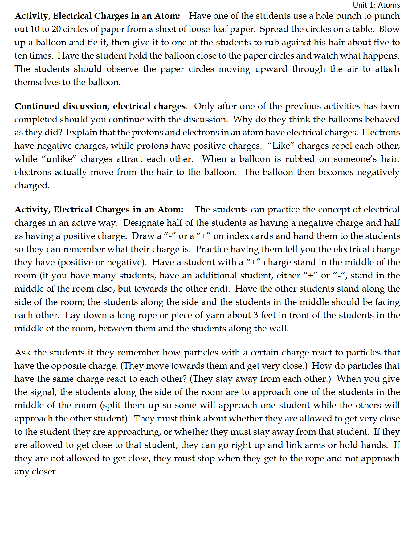 Science K-1: Chemistry and Physics: Schola Rosa Cycle 3