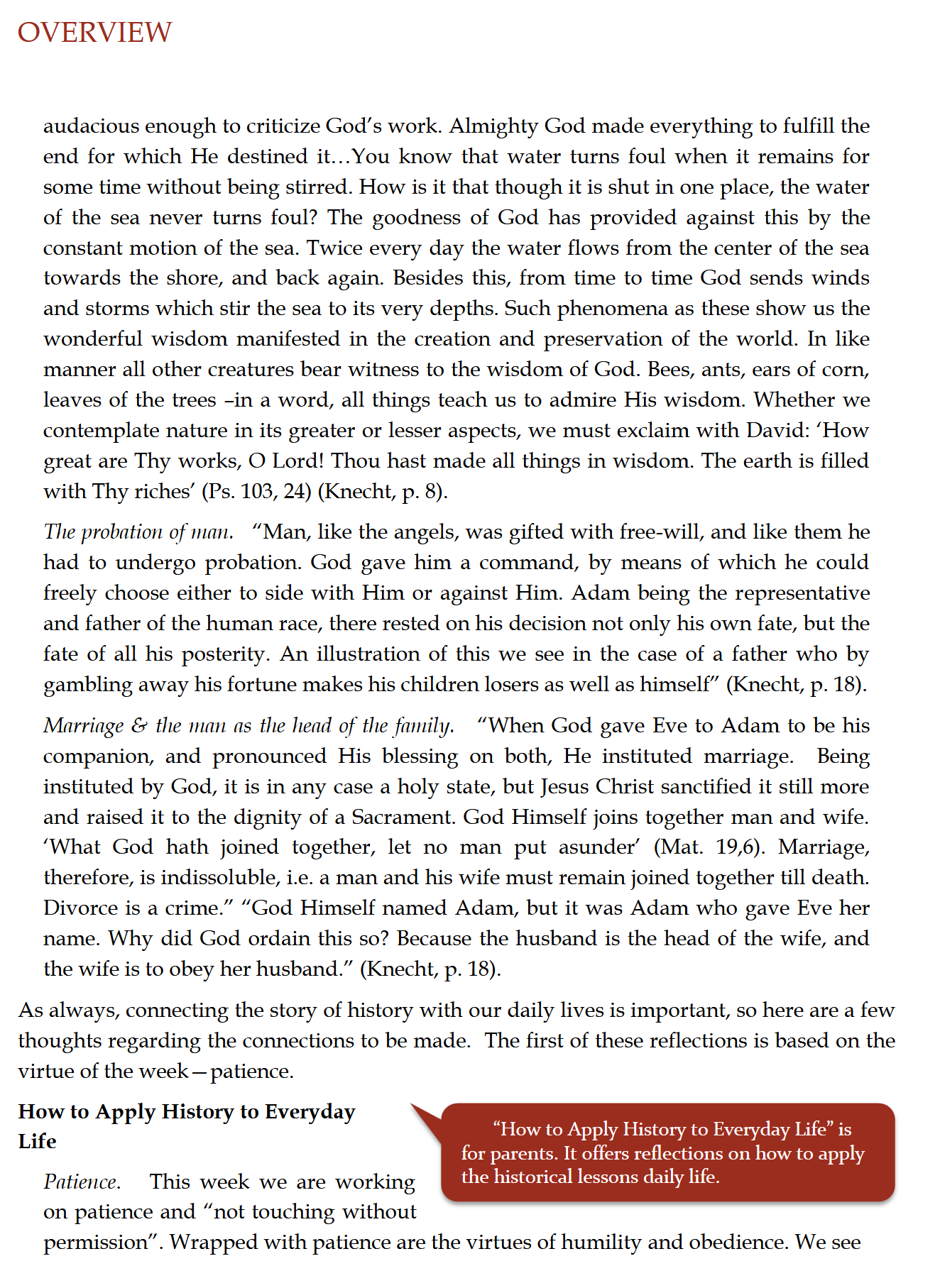 Schola Rosa Handbook (K-6th): Cycle 1