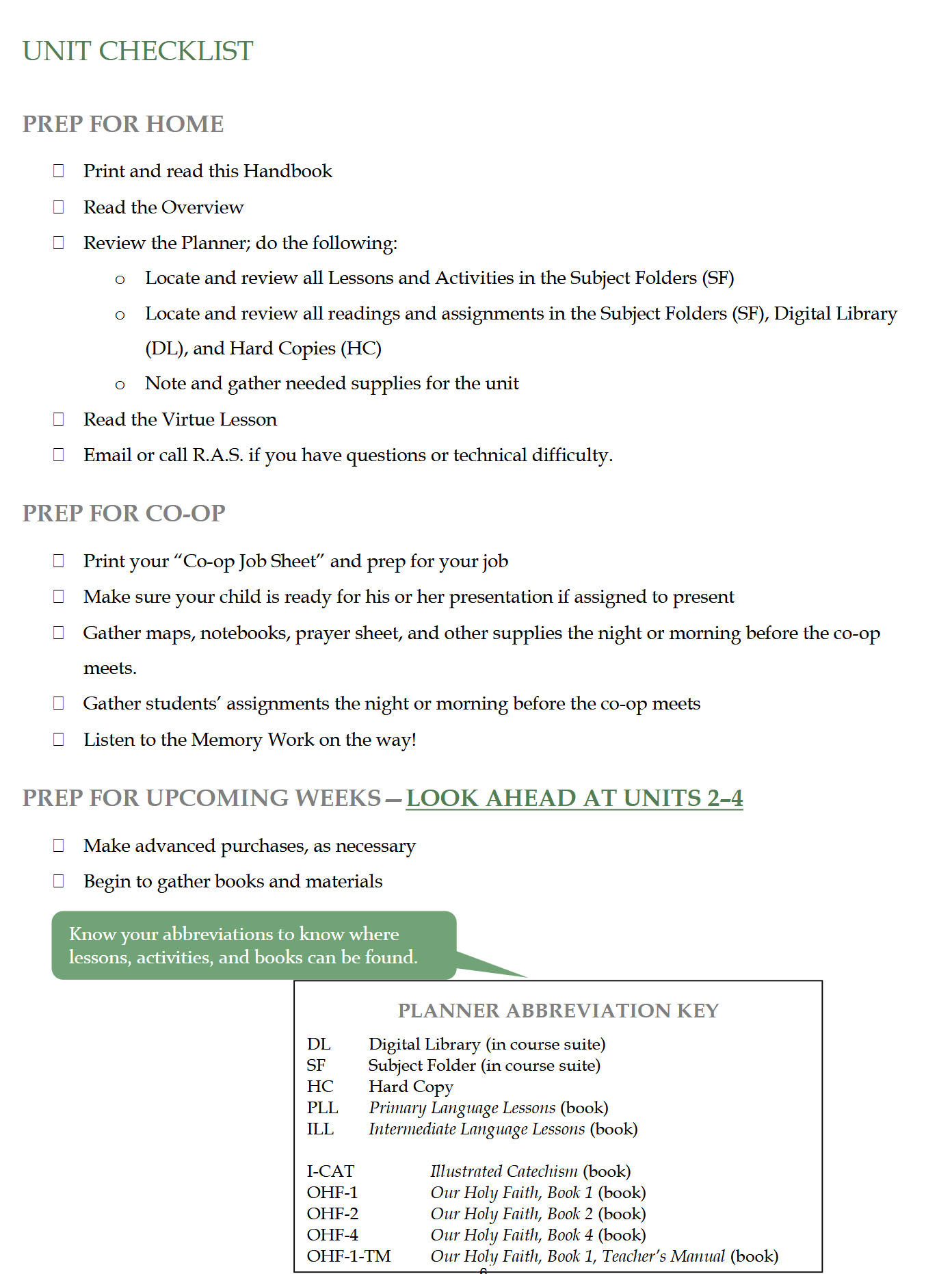 Schola Rosa Handbook (K-6th): Cycle 2