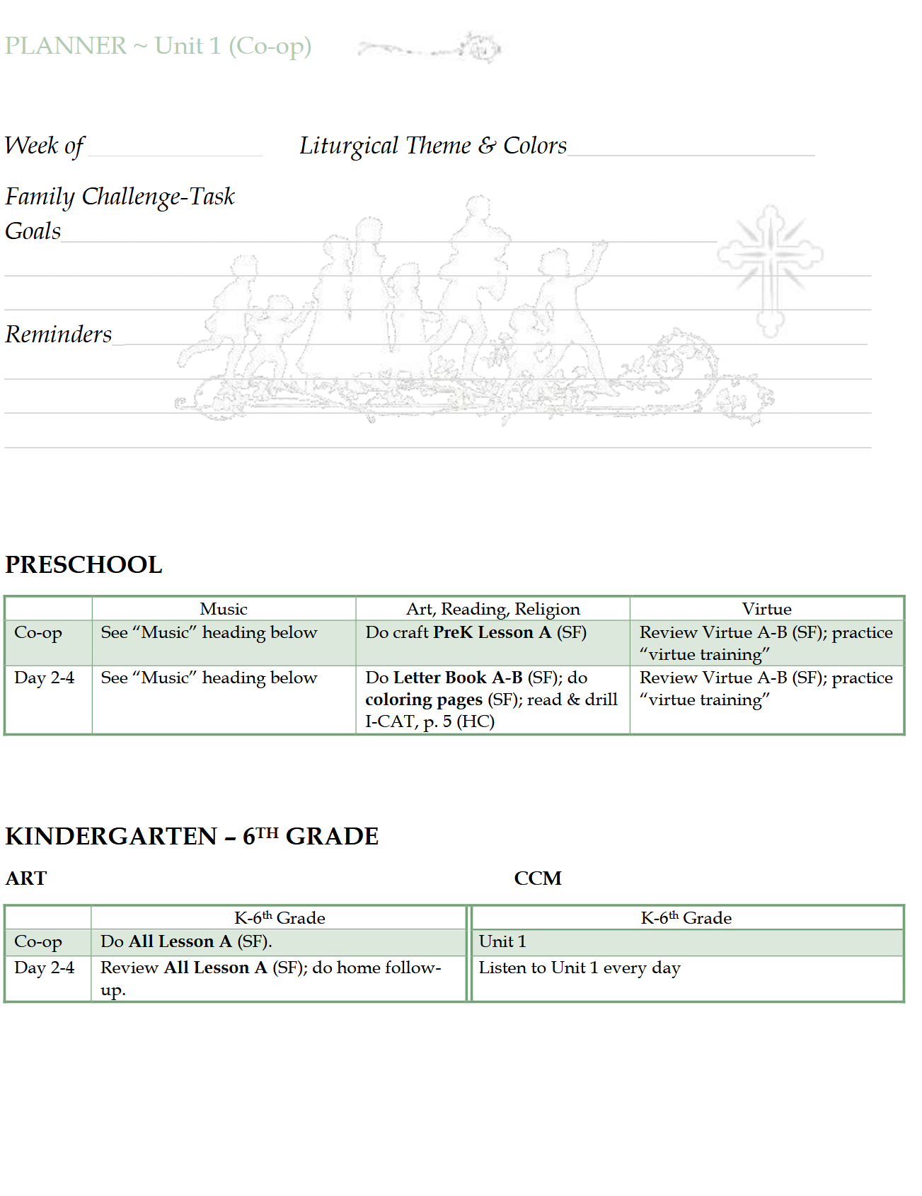Schola Rosa Handbook (K-6th): Cycle 2