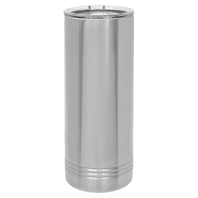 Full Color 22 oz. Polar Camel Skinny Tumbler with Slider Lid-Stainless Steel