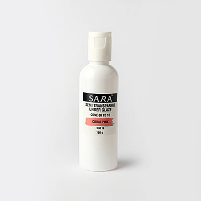 Sara Semi Transparent Underglaze Coral Pink SUG16 Sara Semi Transparent Underglaze Coral Pink SUG16