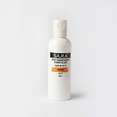 Sara Semi Transparent Underglaze Orange SUG21 Sara Semi Transparent Underglaze Orange SUG21