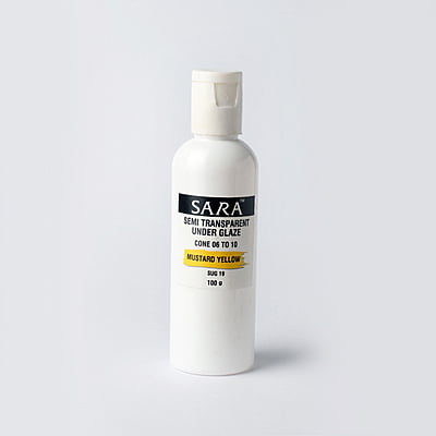 Sara Semi Transparent Underglaze Mustard Yellow SUG19 Sara Semi Transparent Underglaze Mustard Yellow SUG19
