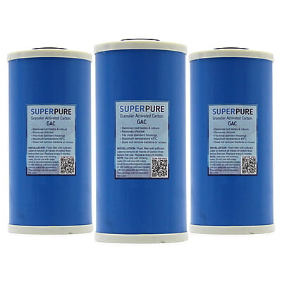 10 inch Big Blue GAC Filter (3 Pack) 10 inch Big Blue GAC Filter (3 Pack)