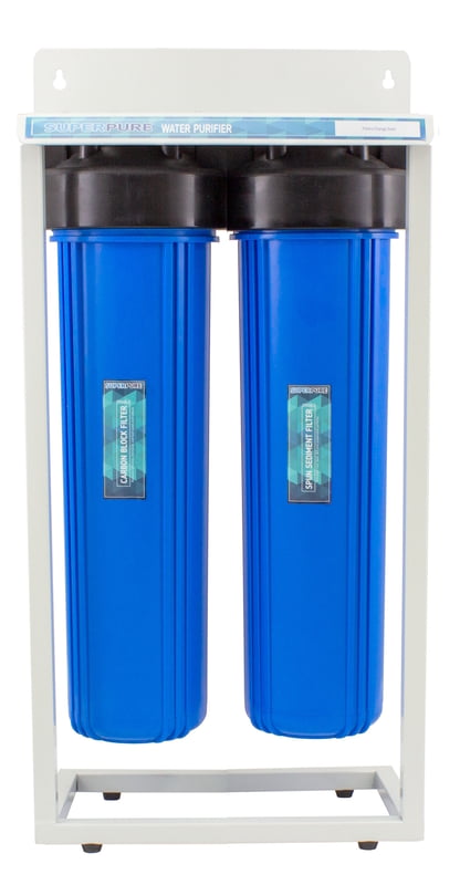 SUPERPURE 2-Stage Whole House Water Filtration System on Stand SUPERPURE 2-Stage Whole House Water Filtration System on Stand