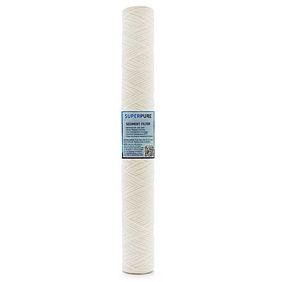 SUPERPURE 20 inch String Wound Sediment Filter - 5 Micron