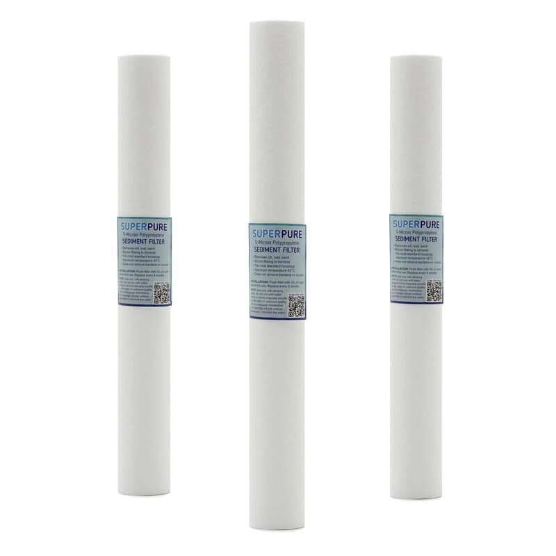 20 inch Melt Blown Sediment Filter - 5 Micron (3 Pack) 20 inch Melt Blown Sediment Filter - 5 Micron (3 Pack)