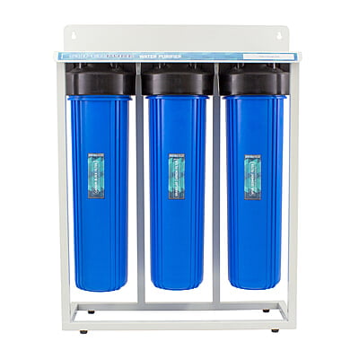 SUPERPURE 3-Stage Whole House Water Filtration System on Stand SUPERPURE 3-Stage Whole House Water Filtration System on Stand