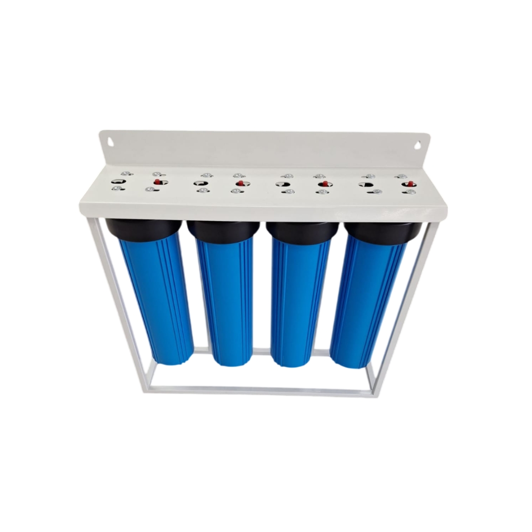 SUPERPURE 4-Stage Whole House Water Filtration System on Stand SUPERPURE 4-Stage Whole House Water Filtration System on Stand