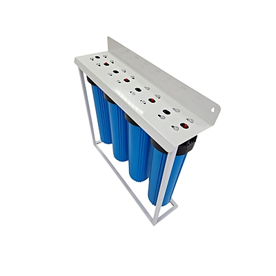SUPERPURE 4-Stage Whole House Water Filtration System on Stand SUPERPURE 4-Stage Whole House Water Filtration System on Stand