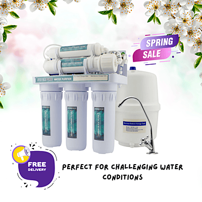 SUPERPURE 50GPD Reverse Osmosis Filtration System - With Booster Pump
