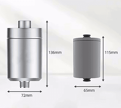 SUPERPURE Satin Chrome Shower Filter SUPERPURE Satin Chrome Shower Filter