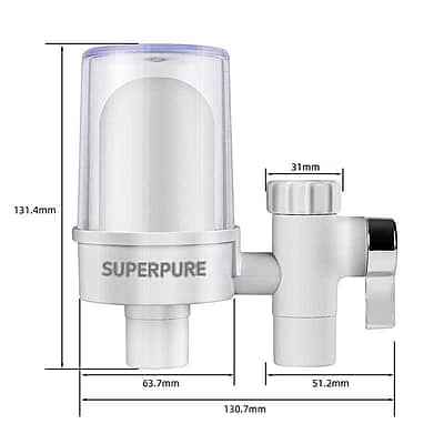 SUPERPURE Basics White Tap-Mounted Filter SUPERPURE Basics White Tap-Mounted Filter