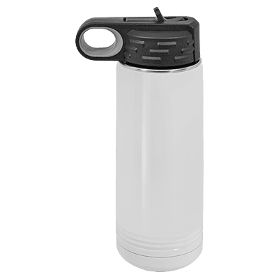 Full Color 20 oz. Polar Camel Water Bottles-White