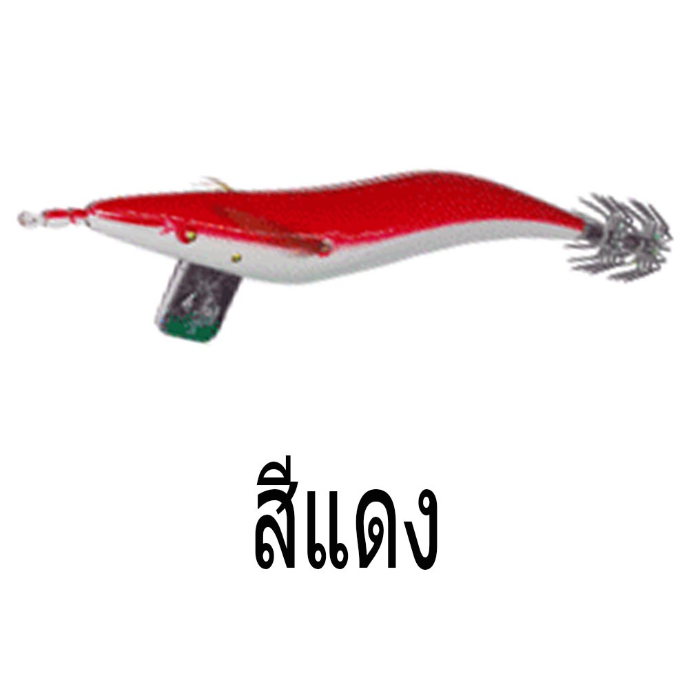 WEEBASS เหยื่อตกปลาหมึก - รุ่น FCL SYQ 1001-3.5, สีแดง (R)