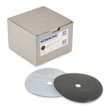Starcke 4" Silicone Carbide Sandpaper - Velcro Back, 400 grit Starcke 4" Silicone Carbide Sandpaper - Velcro Back, 400 grit