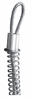 Safety Cable Whip, 38", 1/4" Loops