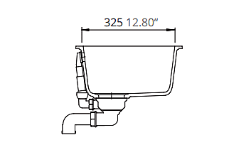 Medium Single Bowl Undermount Only Granite Composite - White Medium Single Bowl Undermount Only Granite Composite - White