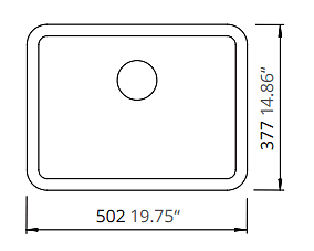 Medium Single Bowl Undermount Only Granite Composite - Brown Medium Single Bowl Undermount Only Granite Composite - Brown
