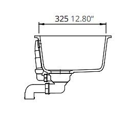 Medium Single Bowl Undermount Only Granite Composite - Brown Medium Single Bowl Undermount Only Granite Composite - Brown