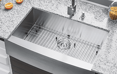 Large Single Bowl-18g HZ Apron, Zero Radius Large Single Bowl-18g HZ Apron, Zero Radius