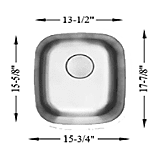 Single Bar Bowl - 18g, H-Series Single Bar Bowl - 18g, H-Series