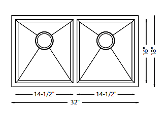 Double Equal Bowl-18g HZ Series, Zero Radius Double Equal Bowl-18g HZ Series, Zero Radius