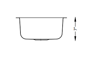 Single Bar Bowl - 18g, H-Series Single Bar Bowl - 18g, H-Series