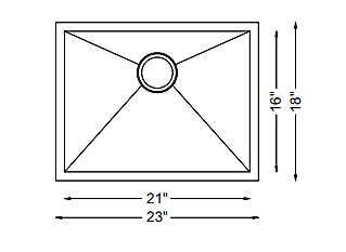 Medium Single Bowl-18g HZ Series, Zero Radius Medium Single Bowl-18g HZ Series, Zero Radius