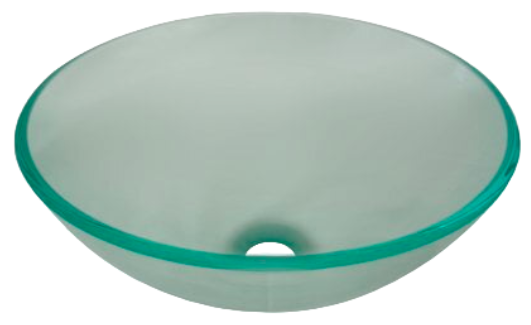 Round Glass Vessel Sink - Soda Bottle Round Glass Vessel Sink - Soda Bottle