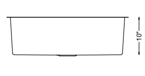 Large Single Bowl - 16g HZ Series, Nested Large Single Bowl - 16g HZ Series, Nested