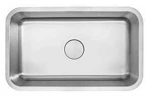 Large Single Bowl - H Series, 16g, 30" Large Single Bowl - H Series, 16g, 30"