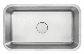 Large Single Bowl - H Series, 16g, 30" Large Single Bowl - H Series, 16g, 30"