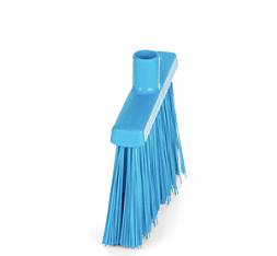 Broom, Angle Cut, 11.4" Extra stiff, Blue Broom, Angle Cut, 11.4" Extra stiff, Blue