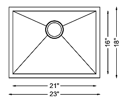Medium Single Bowl - 16g HZR Series, Zero Radius - 703203 Medium Single Bowl - 16g HZR Series, Zero Radius - 703203