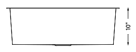 Large Single Bowl - 16g HZR Series, Zero Radius, 27" - 500181 Large Single Bowl - 16g HZR Series, Zero Radius, 27" - 500181