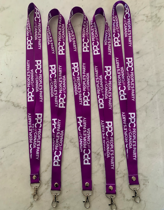 People's Party of Canada Lanyard with Card Holder / Keychain People's Party of Canada Lanyard with Card Holder / Keychain