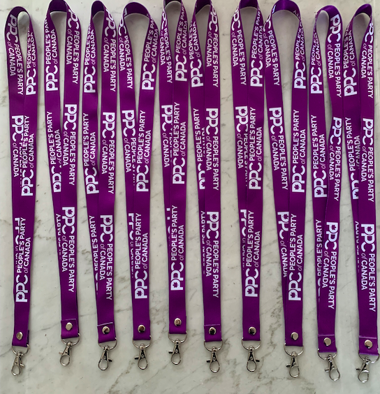 People's Party of Canada Lanyard with Card Holder / Keychain People's Party of Canada Lanyard with Card Holder / Keychain