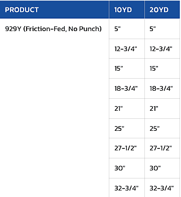 Stencil 929Y-5X10, No Punch, 5" x 10 yds, Patch Stencil 929Y-5X10, No Punch, 5" x 10 yds, Patch