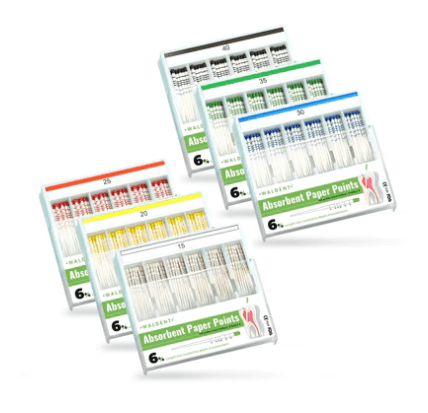 Waldent Paper Points 6% (Length Marked) Waldent Paper Points 6% (Length Marked)
