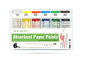 Waldent Paper Points 6% (Length Marked) Waldent Paper Points 6% (Length Marked)