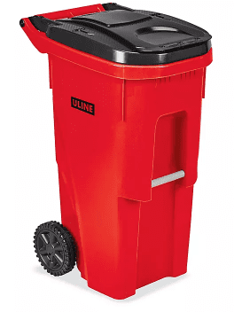 Bote de Basura con Llantas - 35 Galones, Rojo Bote de Basura con Llantas - 35 Galones, Rojo