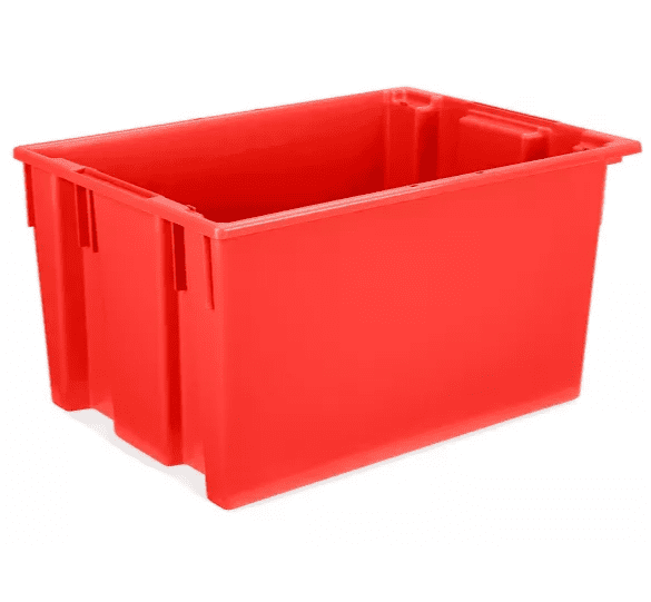 Contenedor Estibable y Embonable - 23 x 16 x 15", Rojo, 58 x 41 x 38 cm Contenedor Estibable y Embonable - 23 x 16 x 15", Rojo, 58 x 41 x 38 cm