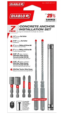 Diablo Concrete Hammer Drill Bits -SDS-Plus Sets