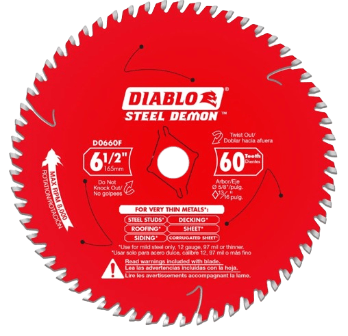 Diablo Steel Cutting Saw Blade For Thin Metal Diablo Steel Cutting Saw Blade For Thin Metal